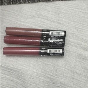 Sephora 3 Cream Lip Stains in 85 rosewood. English rose 86  and  Bubble bath 119